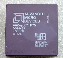 AMD AM5X86-P75 P75 Socket PGA 168pins 75Mhz Desktop Processor