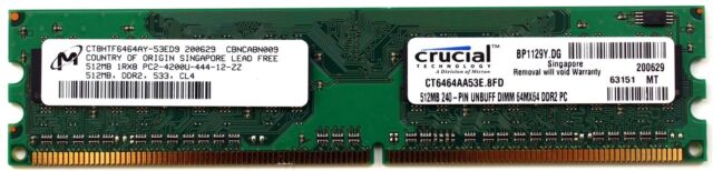 Desktop Memory Model Crucial Desktop Memory – Mega Micro Devices Store