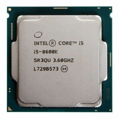 **New** Intel Core i5-8600K Coffee Lake Processor 3.6GHz 8.0GT/s 9MB Socket LGA 1151 (SR3QU) Desktop Processor (1 Year Warranty)