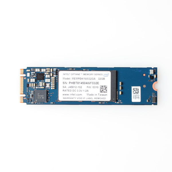Intel Optane 32GB M.2 2280 PCIe NVMe 3.0 x2 (Version: J45695-101) MEMPEK1J032GA01 / MEMPEK1W032GAXT System Accelerator / Memory Module