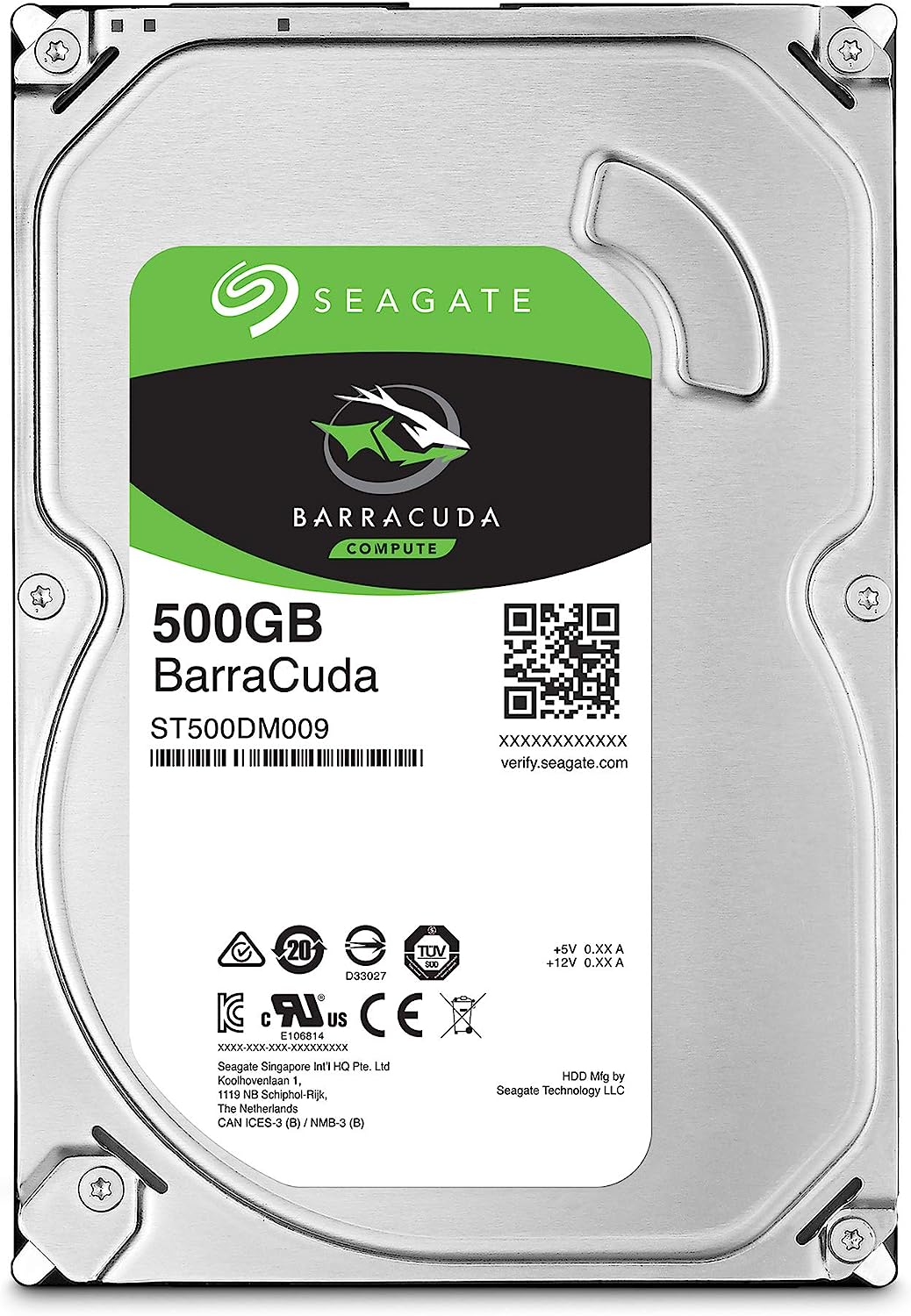 Seagate 500GB 32MB 7200RPM Barracuda SATA 6Gb/s 3.5