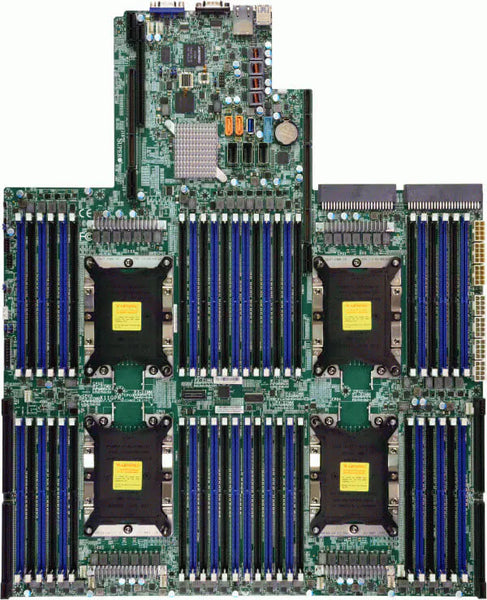 Supermicro X11QPH+ Socket LGA 3647 (Socket P) Intel C621 Chipset Intel Xeon Scalable Processors Support DDR4 48x DIMM 14x SATA3 6.0Gb/s Proprietary Motherboard