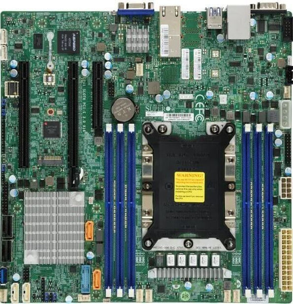 Supermicro X11SPM-TF Intel Xeon Scalable Single Socket LGA 3647 DDR4 SATA3 Dual LAN 10GbE PCIe M.2 uATX Server Motherboard including accessories