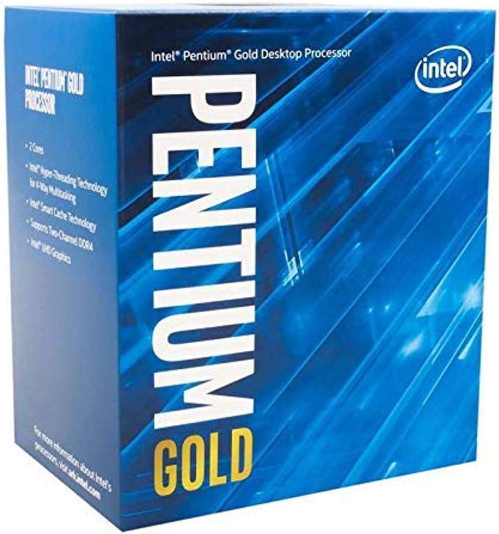 Intel Pentium Gold G6400 (SRH3Y) Dual-Core Comet Lake 4.0GHz 8GT/s 4MB Socket LGA 1200 (SRH3Y) including Intel Cooling Fan Desktop Processor Retail Box