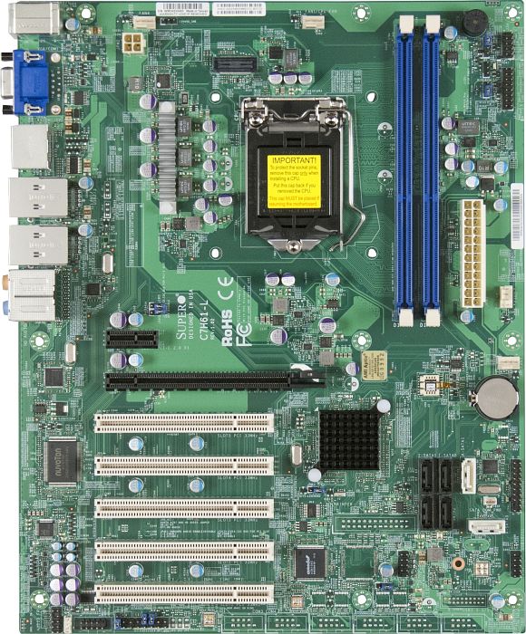 Supermicro C7H61-L Core i7 LGA1155 DDR3 SATA3 RAID GbE Audio PCIe ATX Server Motherboard