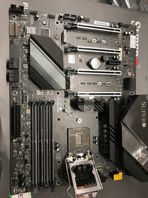 ***WARNING***Read details & see photos before buying*** ***SSD M.2 Heatsink Missing***  Supermicro C9Z490-PGW 10th Gen Socket LGA 1200 Wi-Fi Four PCI-e x16 Two M.2 NVMe USB 3.2 Gen2 Motherboard (Otherwise Motherboard is NEW with (All accessories included)