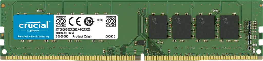 Crucial 4GB DDR4 2400 MT/s (PC4-19200) SR x8 DIMM 288-Pin Desktop Memory - CT4G4DFS824A.M8FF