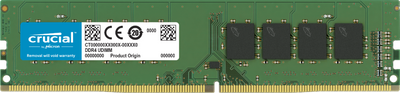 Crucial 4GB DDR4 2400 MT/s (PC4-19200) SR x8 DIMM 288-Pin Desktop Memory - CT4G4DFS824A.M8FF