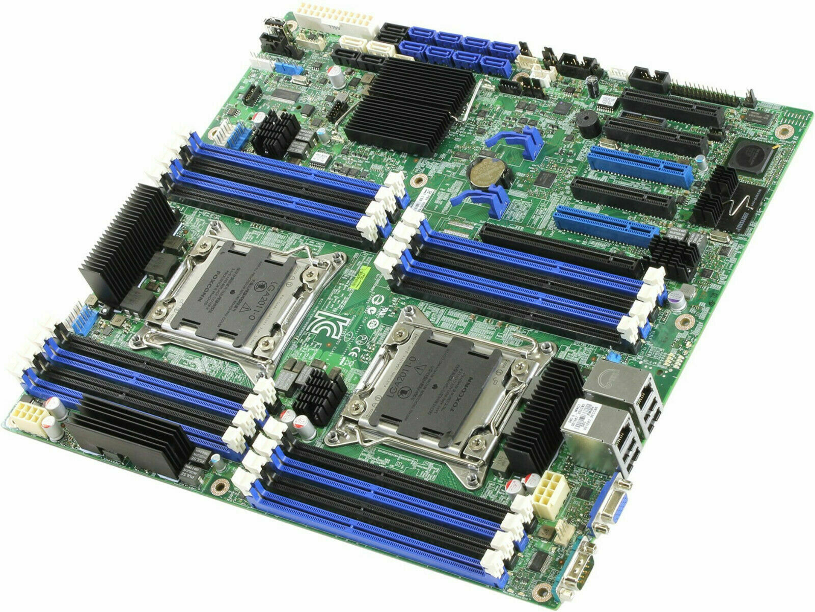 Intel S2400SC2 SSI CEB Socket LGA1356 2 Processors supported C602-A  2 x Gigabit LAN onboard graphics (PBA# G18552-403 / 404) Server Motherboard - DBS2400SC2