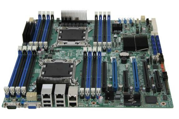 Intel DBS2600CO (PBA# G29920-205) SSI EEB  LGA2011 Socket 2 CPUs supported C600-A  FireWire 4 x Gigabit LAN Graphic Server Motherboard.