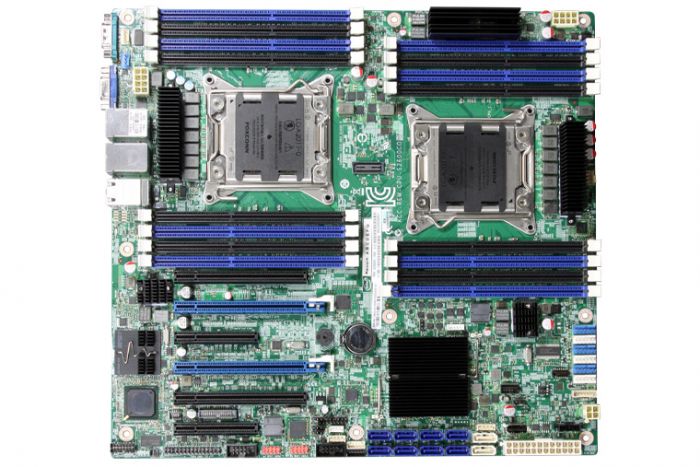 Intel DBS2600CP2 DP Xeon E5-2600 LGA2011 8-Core DDR3 SATA3 RAID IPMI GbE PCIe EEB Server Board.