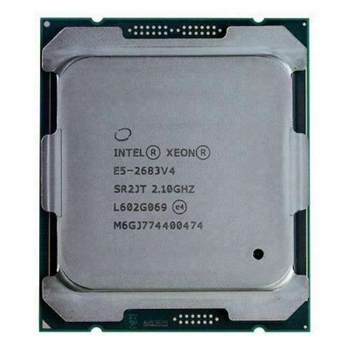 Intel Xeon E5-2683V4 16 Core 2.1Ghz 40MB Smart Cache 9.6 GT/S QPI TDP 120W (SR2JT) E5-2683 V4 Server Processor.