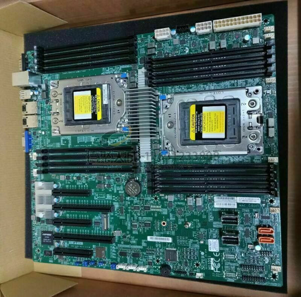 Supermicro H11DSI-NT AMD Socket SP3 System on Chip DDR4 SATA3 & USB3.0 V & 2GbE eATX Server Motherboard