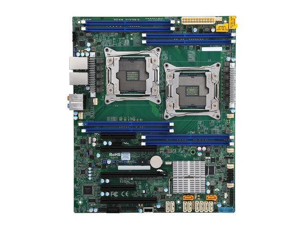 Supermicro X10DAL-I Socket LGA 2011  E5-2600 v3 Family C612 Max.512GB DDR4 10xSATA 5xPCIe 2x10GbE ATX Server Motherboard.
