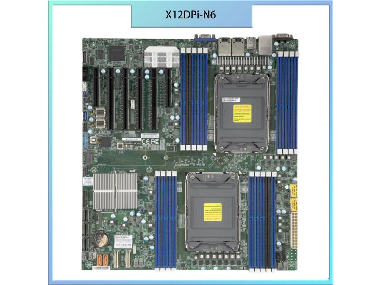Supermicro X12DAI-N6 C621A Socket 4189 Max4TB DDR4 PCIE VGA D-Sub E-ATX Sever Motherboard