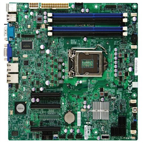 Supermicro X9SCL+-F Intel C202 PCH Socket LGA1155 DDR3 V&2GbE uATX Server Motherboard