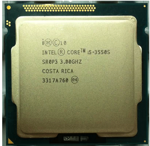 Intel i5-3550S 3.00GHZ 6MB 5GT/s Socket H2 LGA 1155 Quad-Core (SR0P3) Desktop Processor