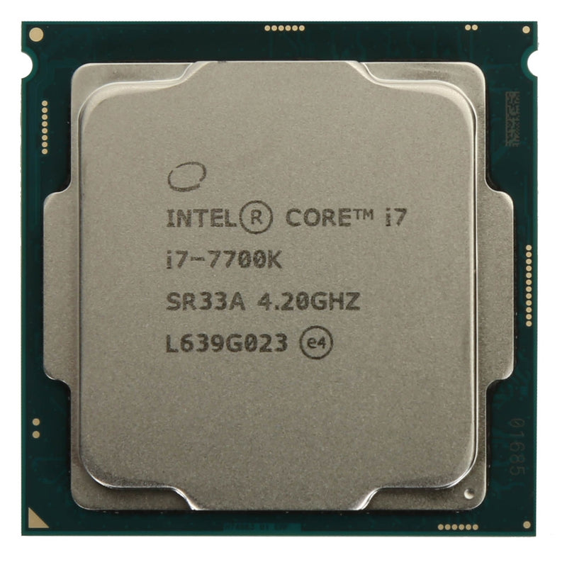 Intel Core i7-7700K Kaby Lake 4.2GHz 8.0GT/s 8MB Socket LGA 1151 w/o Fan  (SR33A) Desktop Processor. Cooling Fan not included by Intel