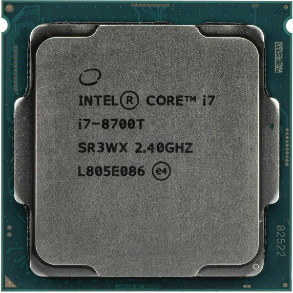 Intel i7-8700T (SR3WX) 6 Core 2.40GHz 8.00GT/s DMI3 12MB Cache Socket FCLGA1151 (SR3WX) Desktop Processor