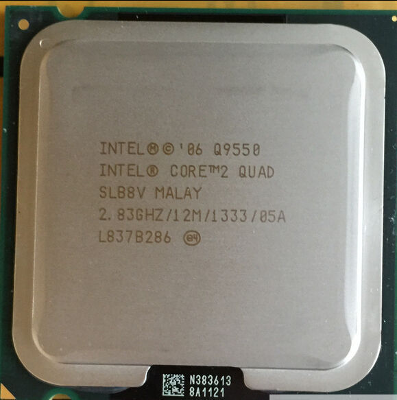 Intel Q9550 Core 2 Quad 2.83GHz FSB1333MHz 12M Socket LGA775 (SLB8V / SLAWQ) Desktop Processor