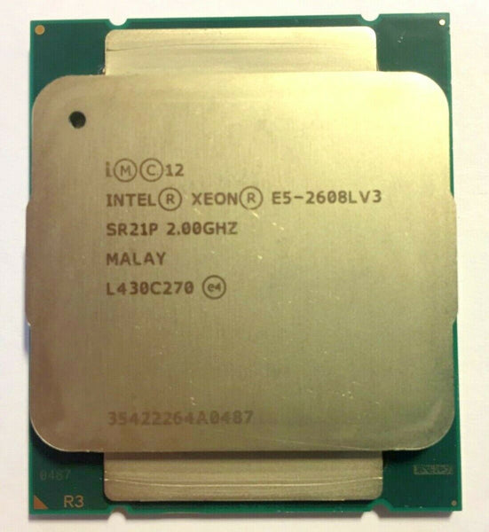 Intel Xeon E5-2608LV3 2.00GHz 6Core Socket LGA 2011 (SR21P) Server Processor.