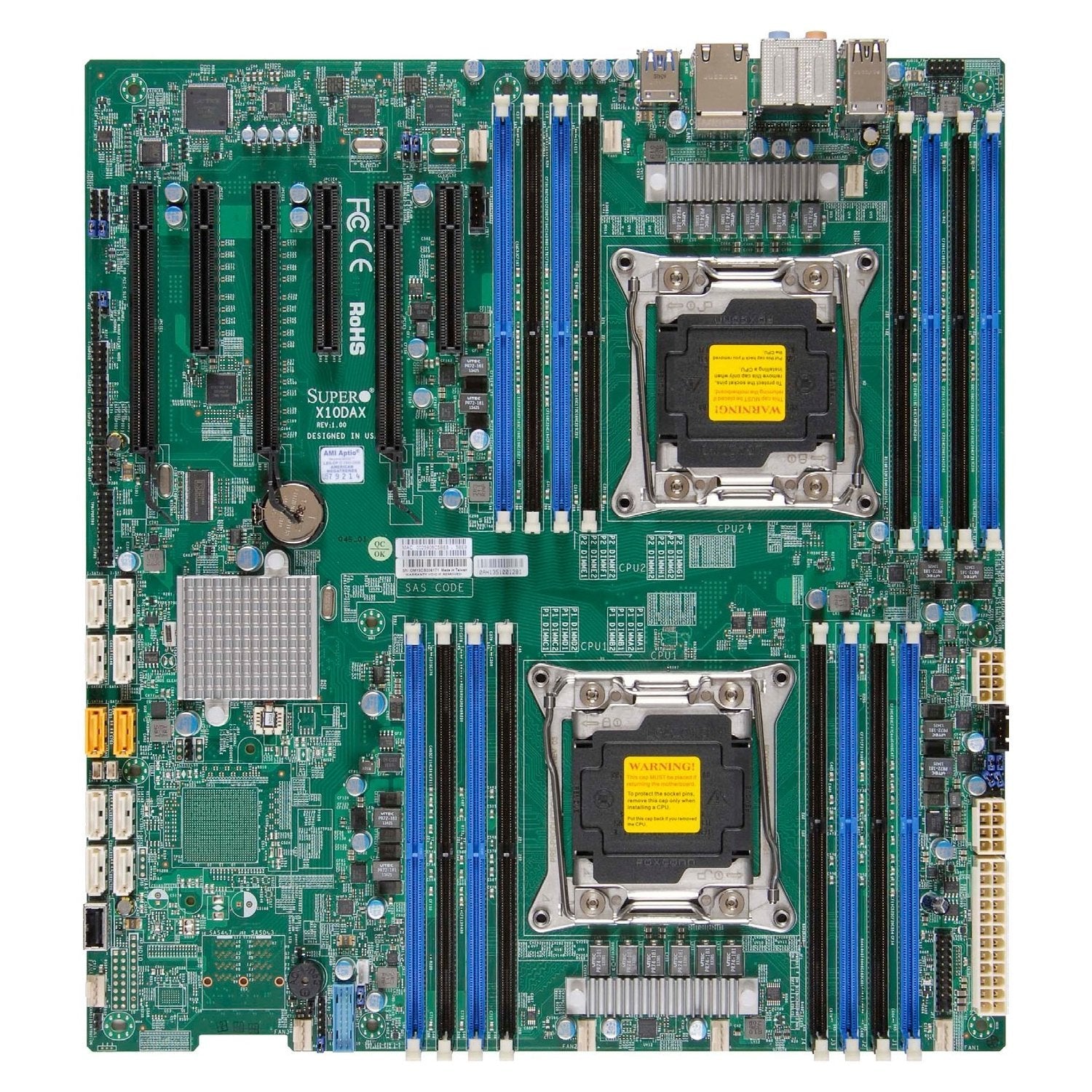 Supermicro X9DAI Intel C602 DDR3 SATA3 & USB3.0 A & 2GbE Socket LGA2011 EATX Server Motherboard